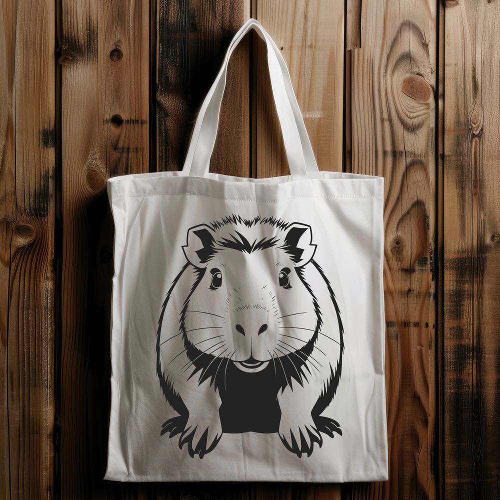 South American Rodent Graphic Design Vector art design featuring a realistic capybara, suitable for various graphic uses including cutting machine stencils.