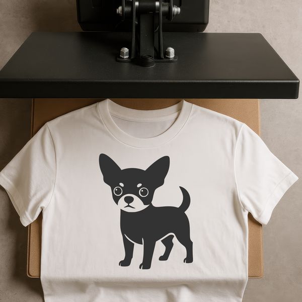 A small breed dog illustration in vector format, suitable for various uses such as print or digital applications.