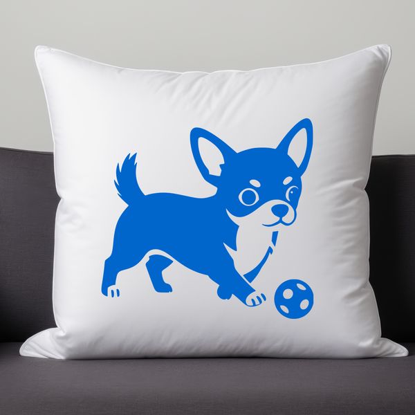 A small breed dog silhouette.