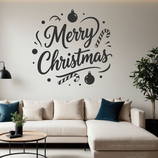 Christmas quote design in vector format.