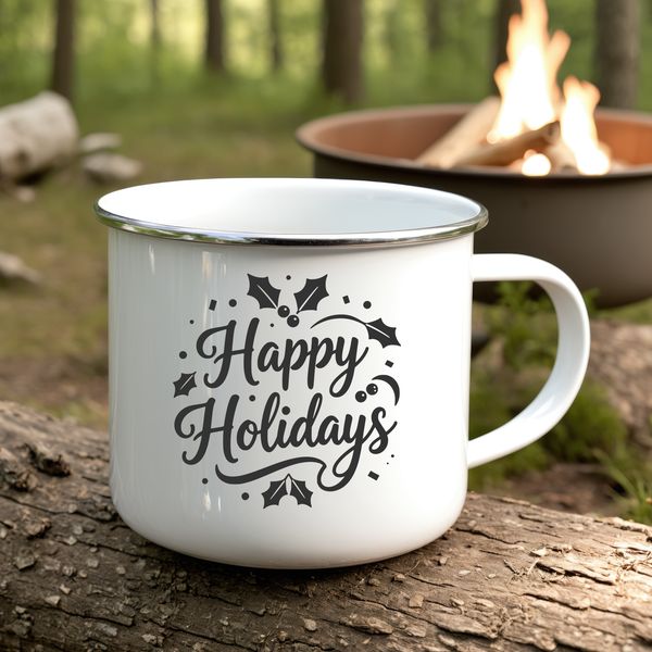 Illustrative vector graphics for a Merry Christmas message with decorative fonts.