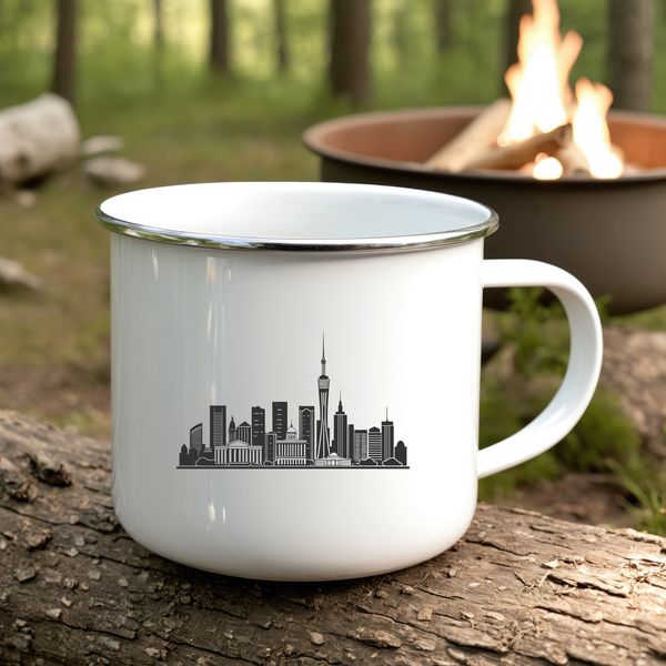 Metropolitan Masterpiece Cityscape illustration in vector format.