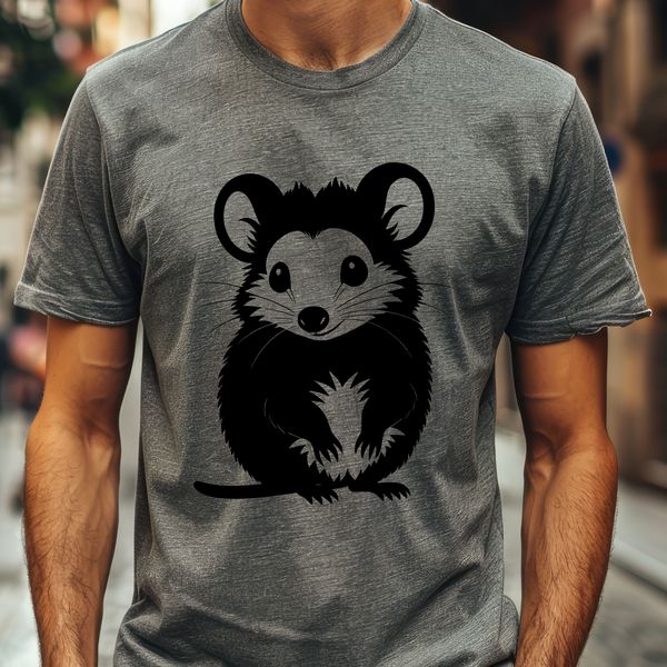 Stylized Cartoon Possum Illustration A stylized illustration of a possum in a cartoon style.