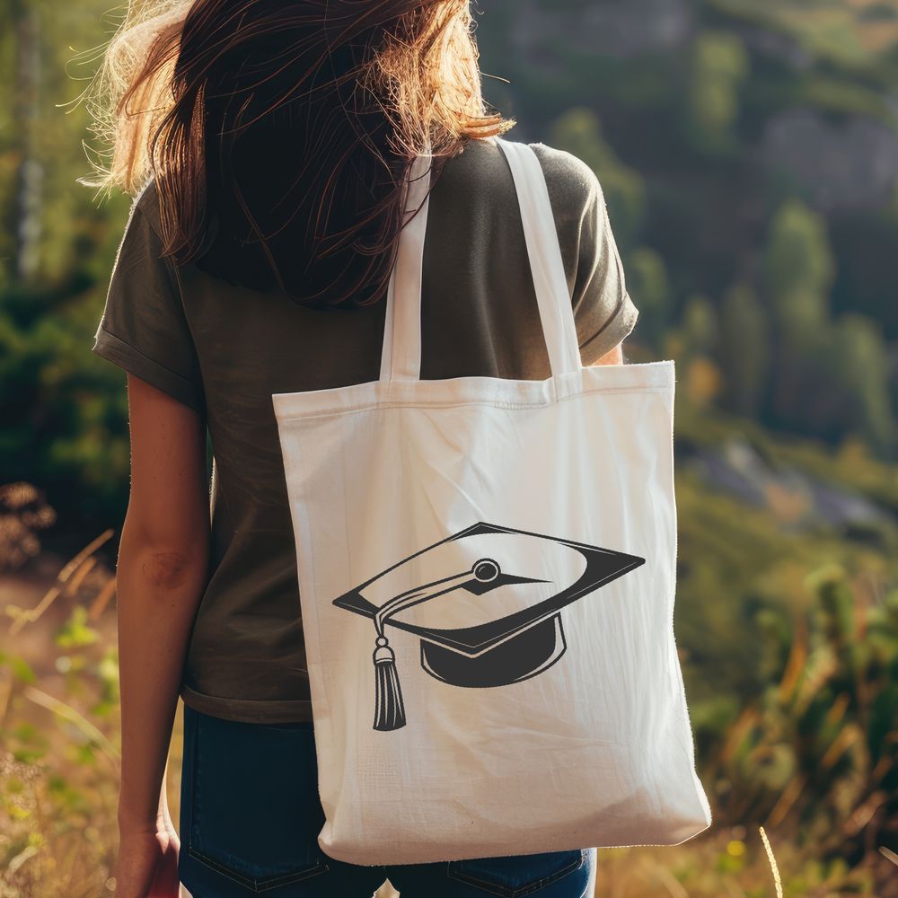 Simple SVG Design of a Graduation Hat A simple graduation cap icon designed in vector format.