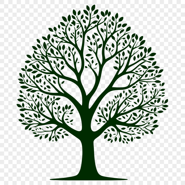 Scalable Tree Graphic Free Download A simple, scalable tree illustration designed for digital use.