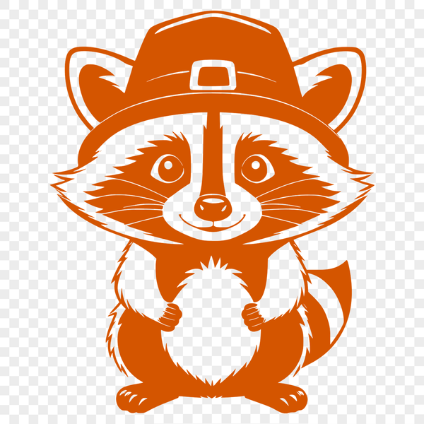 Stylized Raccoon SVG Graphic A stylized graphic representation of a raccoon, created using scalable SVG technology.
