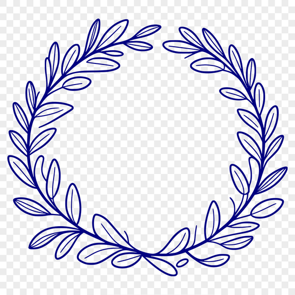 Editable SVG Wreath Illustration Download An editable vector wreath illustration in SVG format suitable for various design applications.