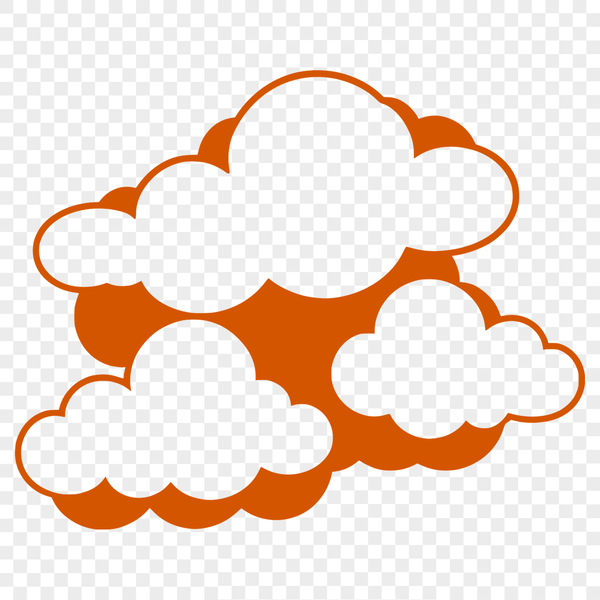 Cloud Illustration in Digital Format A stylized illustration of a cloud in digital format.