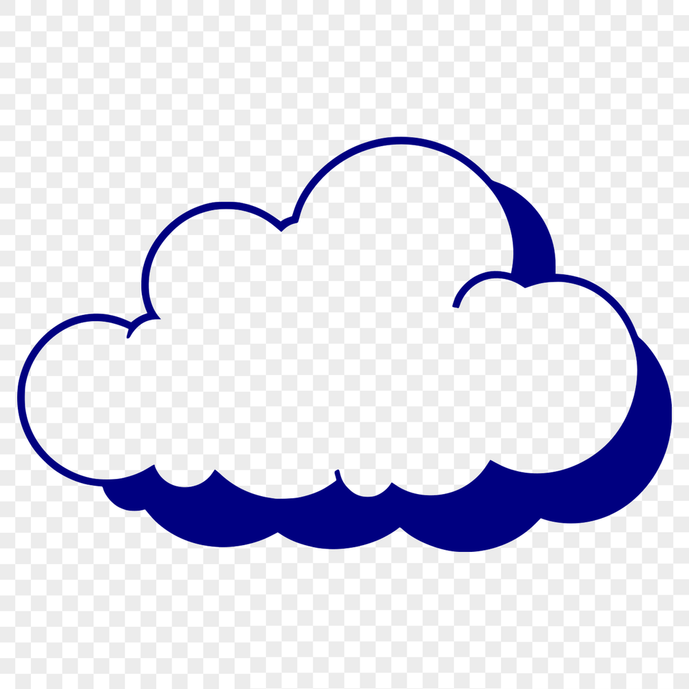 Cloud Icon Graphic Design Vector Art White fluffy cloud icon designed as vector art for graphic design and digital use.