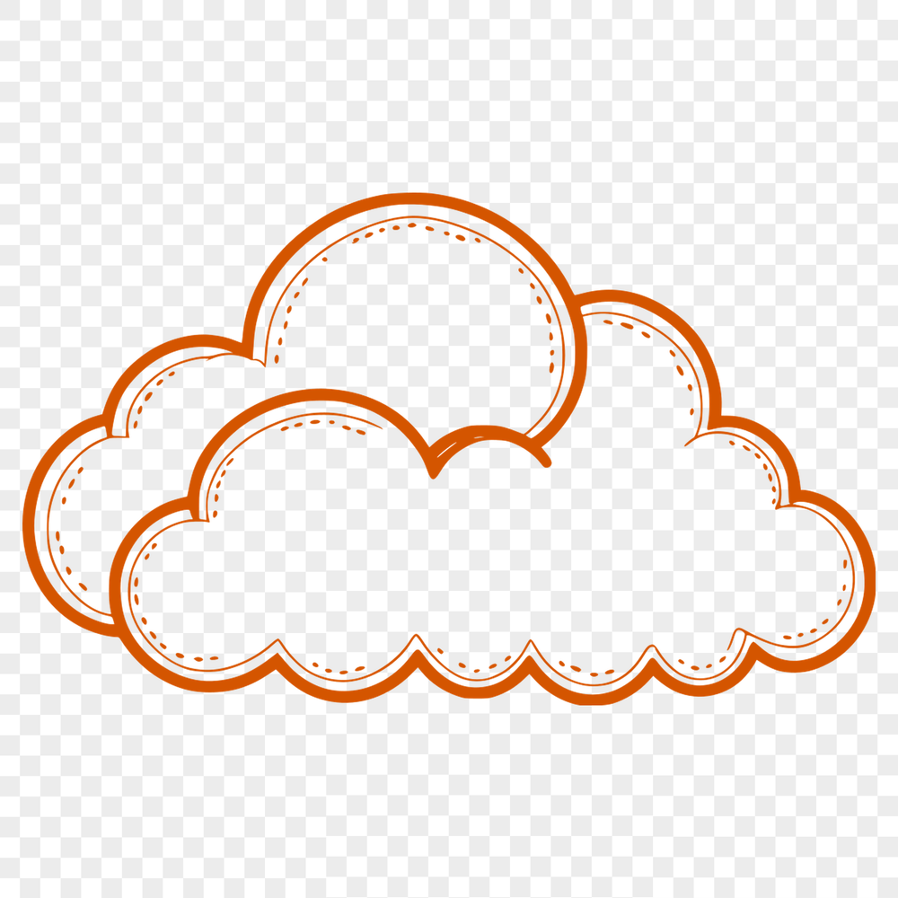Free Vector Puffy Cloud Design A white, puffy cloud icon suitable for vector graphics.