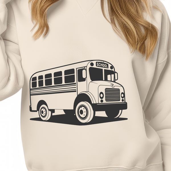 Classic Education Transportation Vector Vector illustration of a classic school bus with multiple children on board.