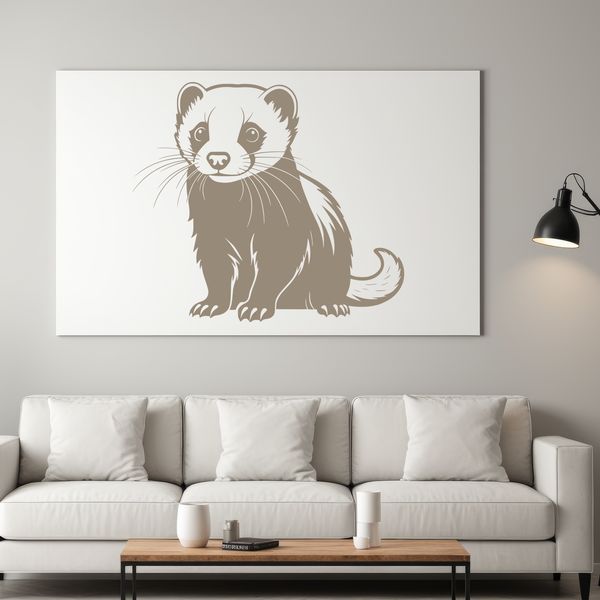 Free Vector Ferret Image Ferret animal silhouette in vector format for commercial use