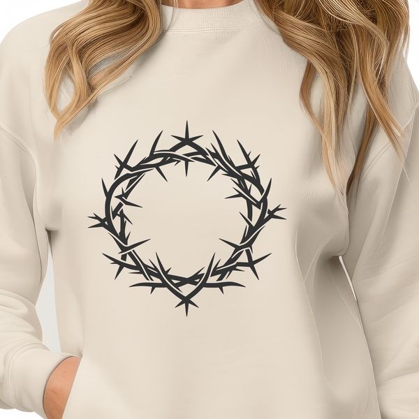 Symbolic Crown Made from Thorns Illustration of a crown made from thorns, symbolizing Christian martyrdom.