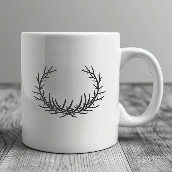 Thorny Beauty Illustration A vector illustration of the Crown of Thorns, a Christian symbol representing suffering and redemption.