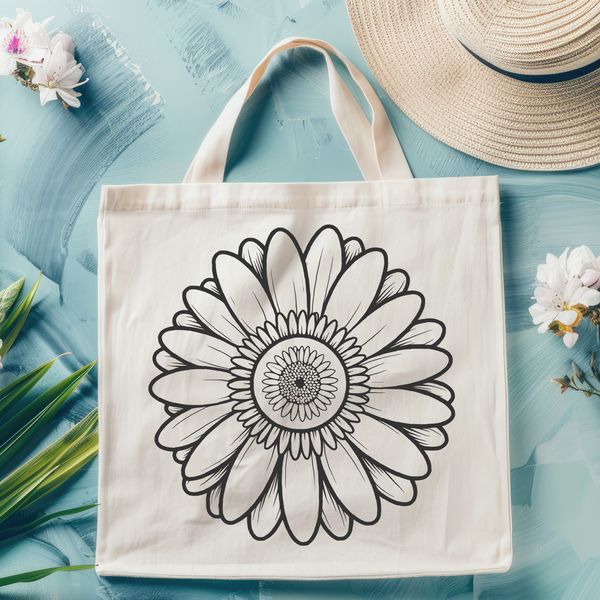 White Daisy Floral Illustration A simple illustration of a daisy flower with white petals and yellow center, suitable for vector design projects.