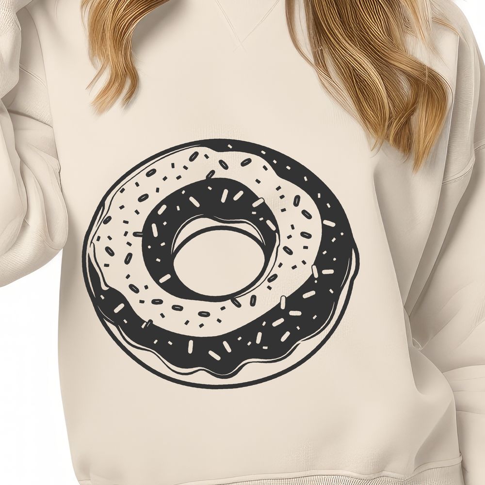 Delicious Donut Illustration in SVG Format Donut clip art illustration in vector format.