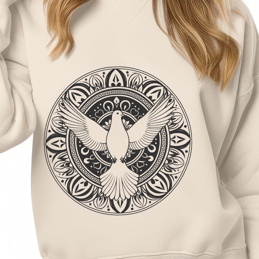 Whimsical White Bird in Flight Illustrative white dove in flight, suitable for vector graphics.