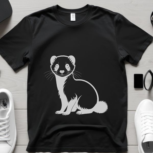 Free Vector Art Ferret Download A free SVG design featuring a cute ferret silhouette.