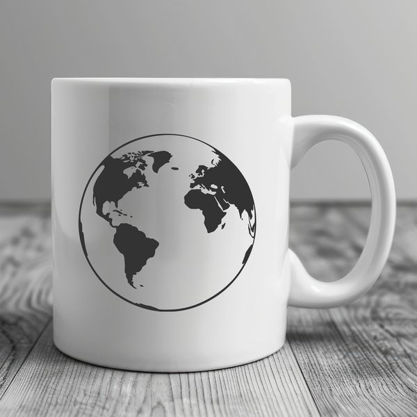 Earth Illustration in Digital Format An illustrative representation of the planet Earth in a digital format.