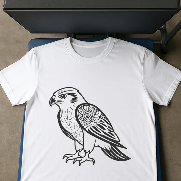 Falcon in Flight Vector Art Illustrative vector art of a falcon in flight, suitable for cutting machine designs and DIY projects.