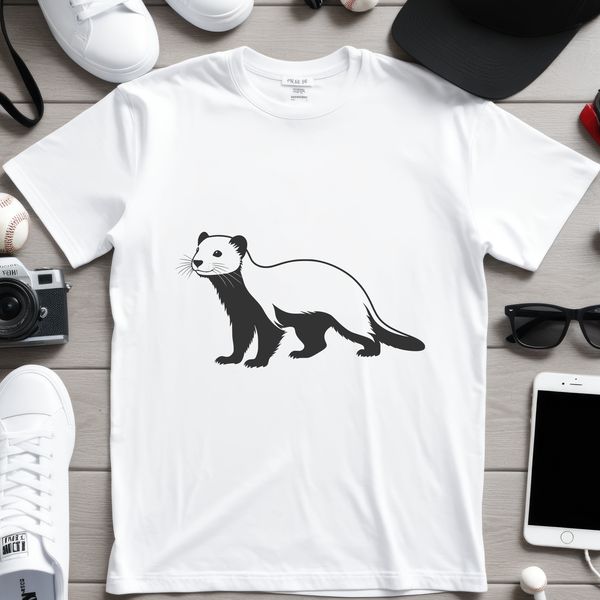 Small Pet Animal Icon A small mammal with a slender body and long neck, commonly kept as a household pet.