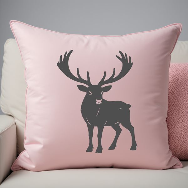 A simple vector illustration of a reindeer in profile.