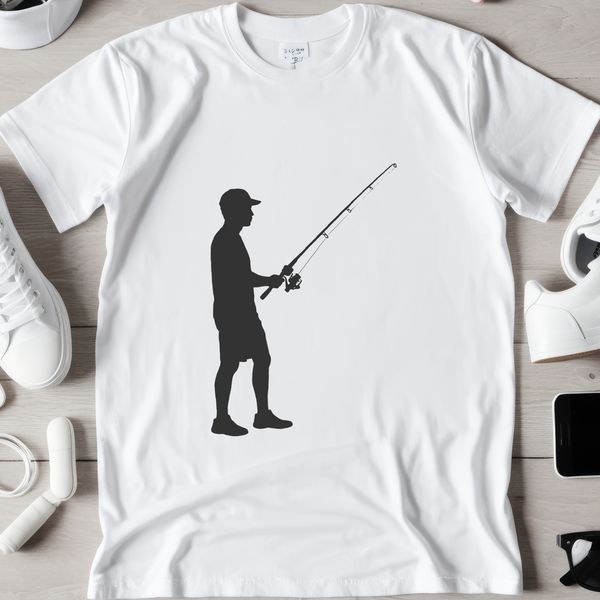 SVG fishing rod vector design for commercial use download