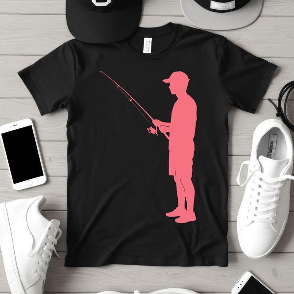 SVG fishing rod vector for DIY projects and web design