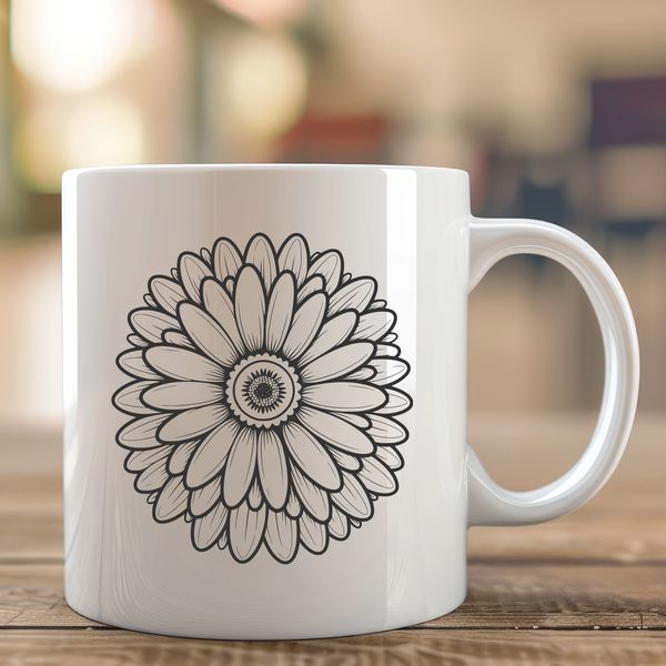 Vector Daisy Flower Illustration A detailed illustration of a daisy flower, suitable for vector art and design.