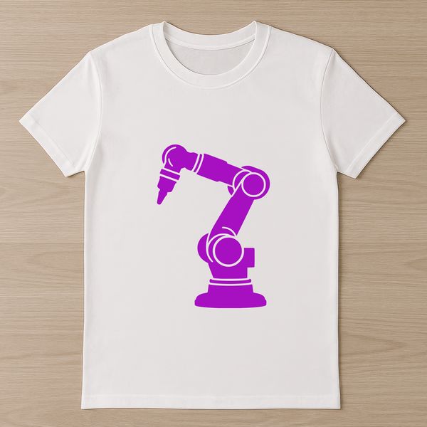 Robot illustration designed for vector art, suitable for commercial use or personal projects, including Cricut cutting files.