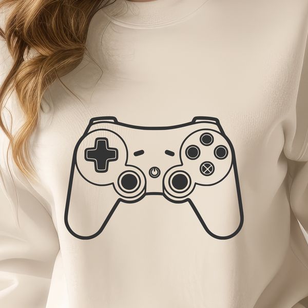 Game Controller Illustration in Vector Format A detailed illustration of a game controller with buttons and joysticks, suitable for vector art design.