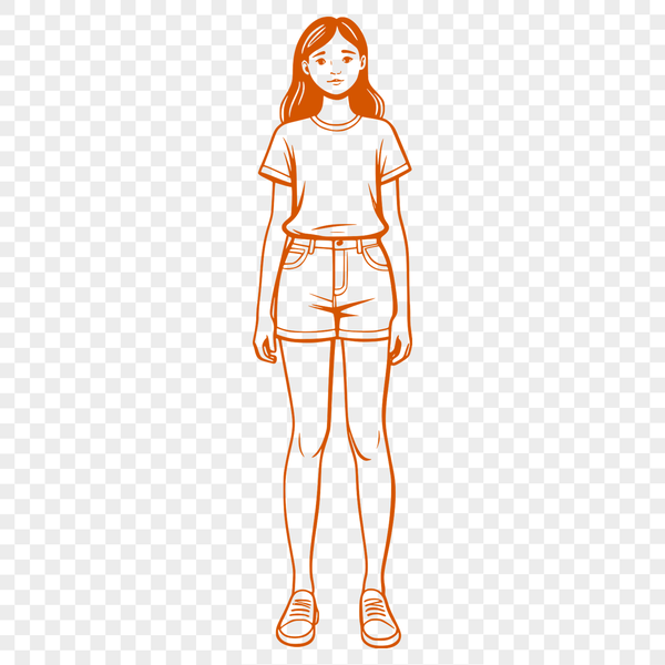 A Young Girl's Portrait in Vector Graphics A young girl's portrait in vector format.