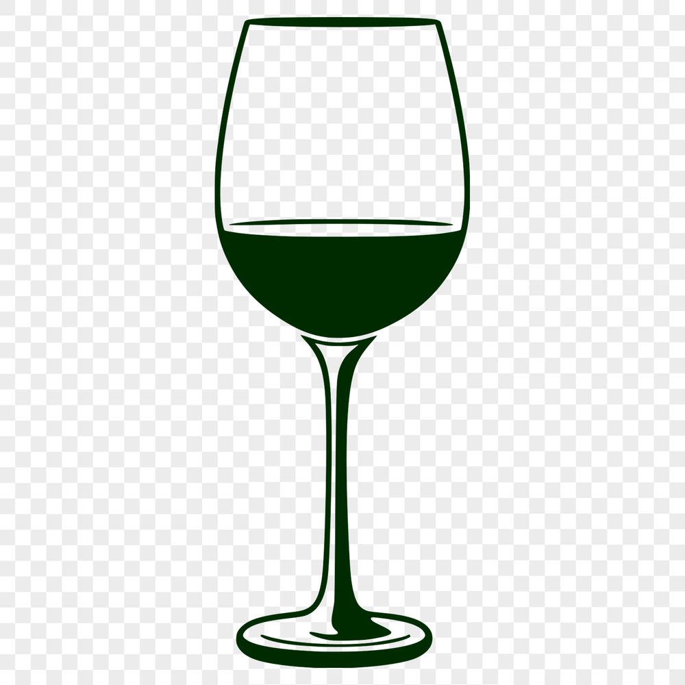 SVG clip art of a wine glass A glass containing red wine on a table, represented as a vector graphic.