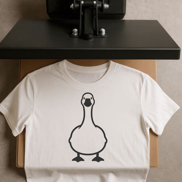 A simple vector illustration of a goose, suitable for commercial or personal use.