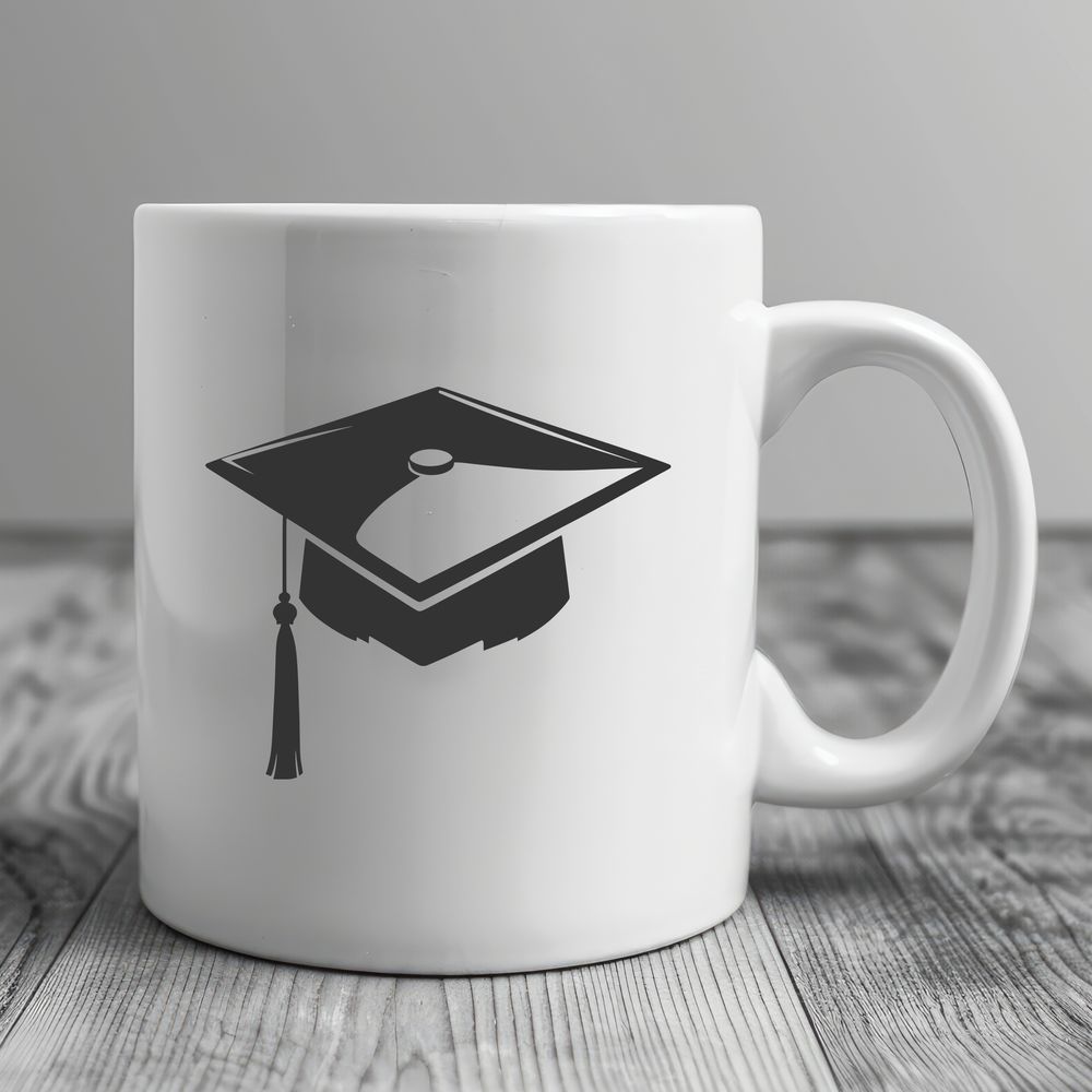 Academic Achievement Symbol A graduation cap icon in vector format for educational designs and projects.