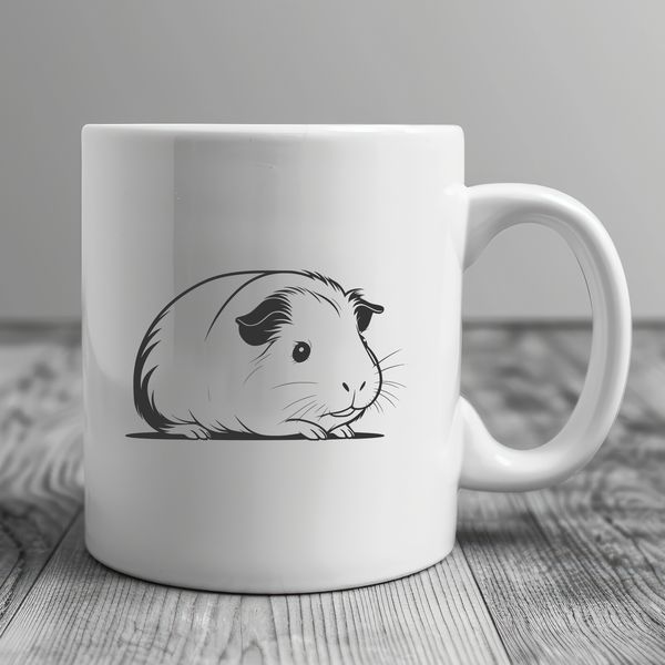 A digital illustration of a guinea pig, suitable for printing or display on various devices.