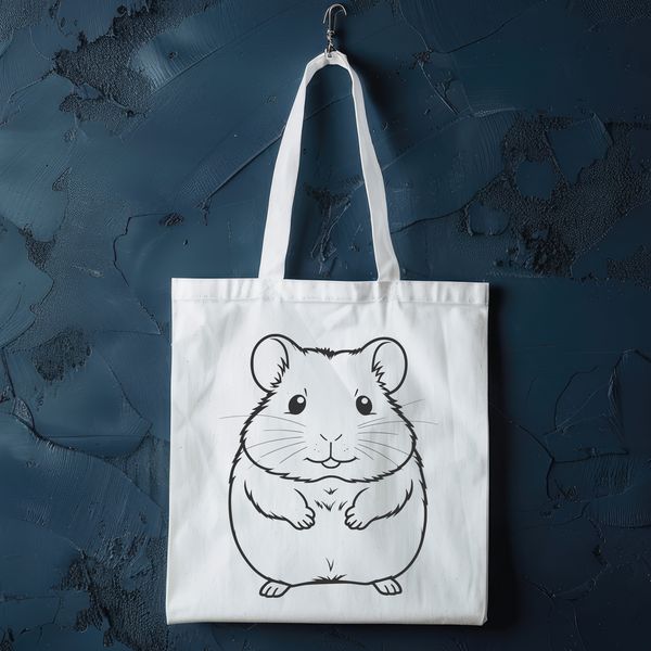 Cute Hamster Design Vector A cute and small mammal with a round body and furry texture.