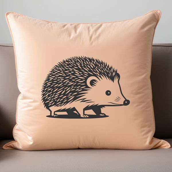 Prickly Cutie Vector Illustration A high-resolution illustration of a hedgehog, ideal for use in vector design projects.