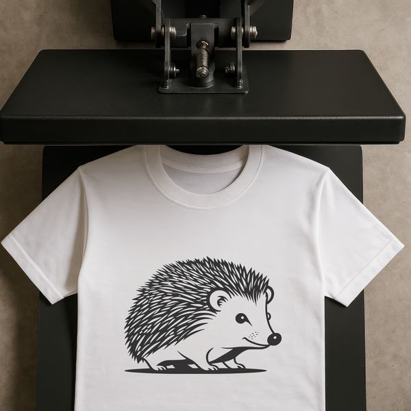 Simple Vector Hedgehog Clipart A simple line art illustration of a hedgehog, suitable for digital and vector applications.