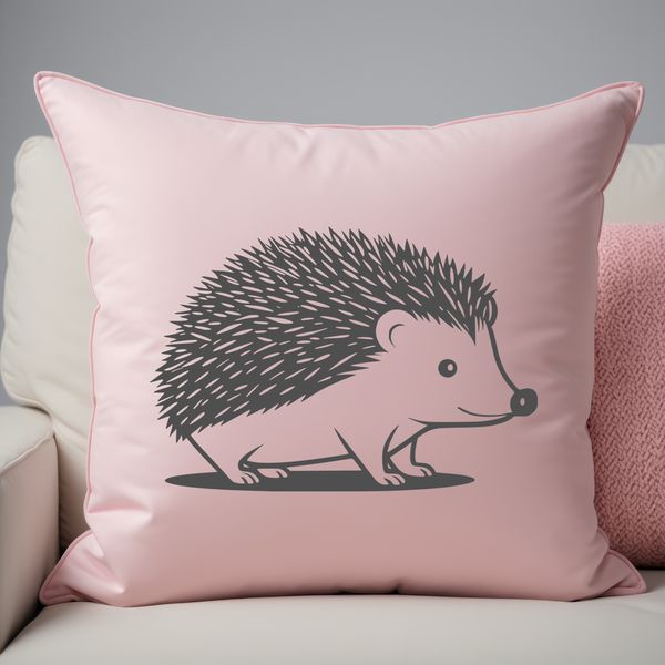 Cute Vector Hedgehog An illustration of a hedgehog in vector format, ideal for digital design and crafting.