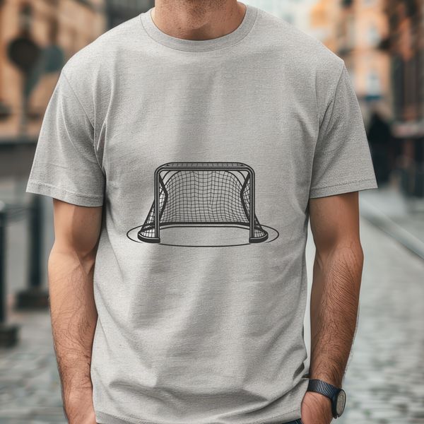 Beautiful Hockey Goal SVG Clip Art A detailed illustration of a hockey goal, created as a vector image.