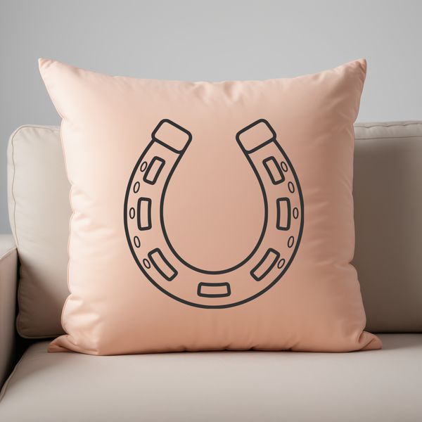SVG horse shoe vector design for cutting machine