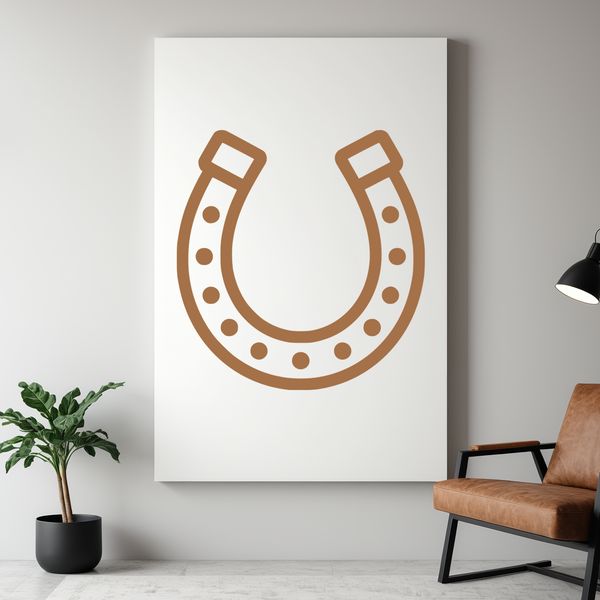 SVG horse shoe vector design for cutting machine and laser engrave