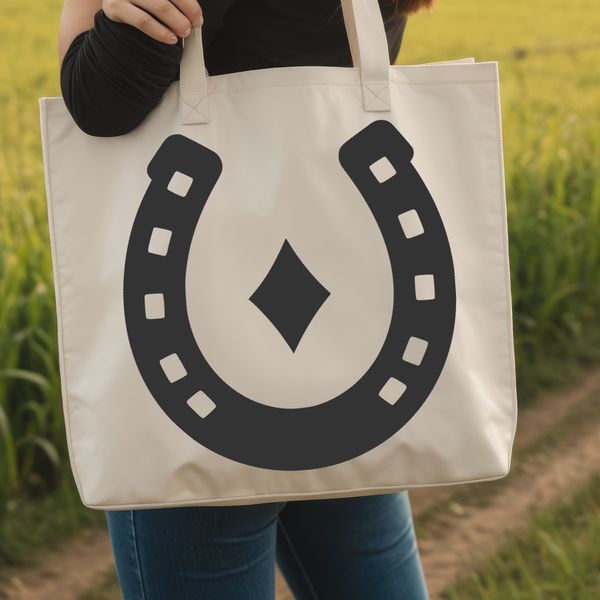 Laser cutter stencil design for DIY horse shoe SVG