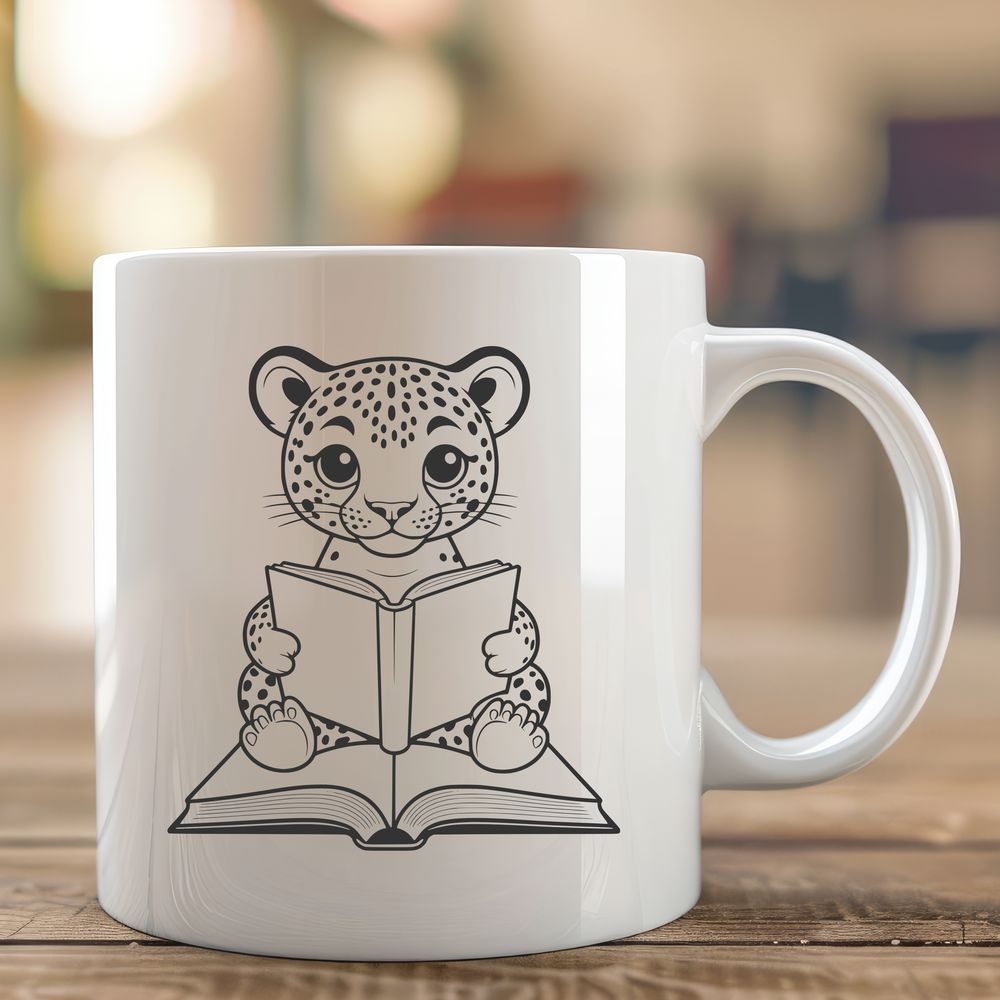 Free Vector Big Cat Graphic A detailed illustration of a big cat with distinctive spots, suitable for vector art and digital design projects.