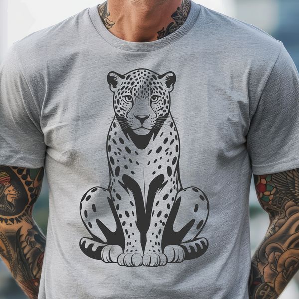 Wildlife Illustration - Jaguar Icon A majestic big cat with distinctive spots.