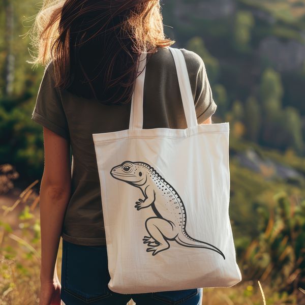 Green Reptile Silhouette A green scaly reptile with a long tail, representing a common animal found in many environments.
