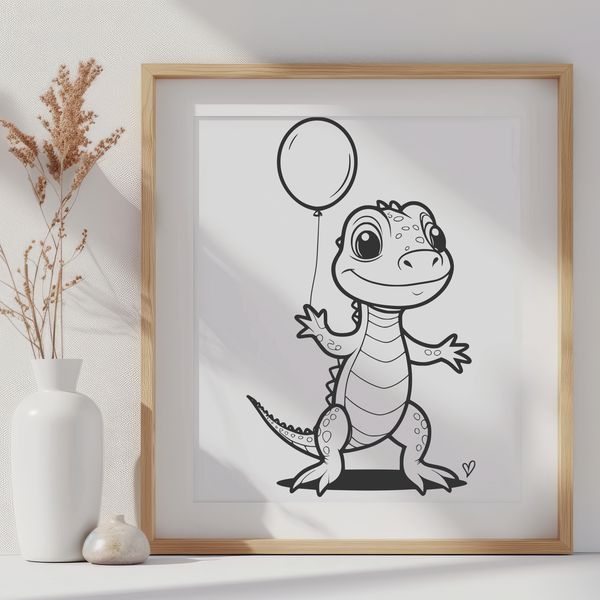 A digital illustration of a lizard with scaly skin, designed as vector art.