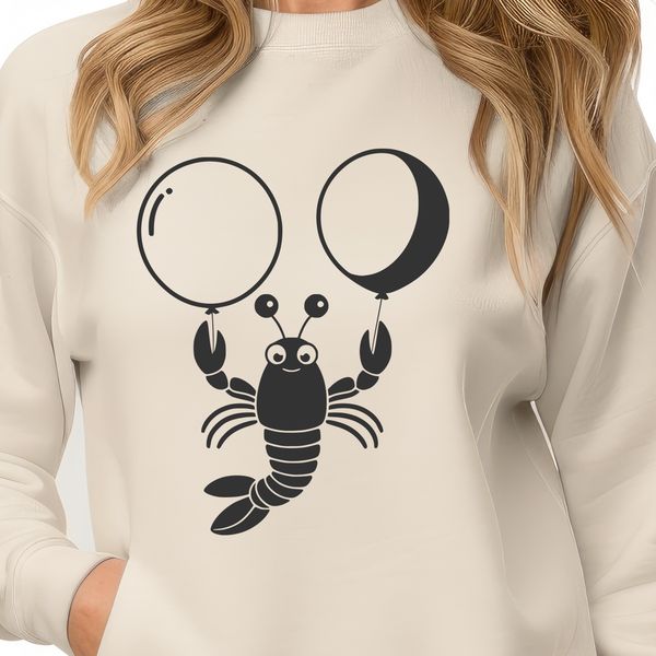 Lobster Illustration in SVG Format A digital illustration of a lobster with its claws raised.