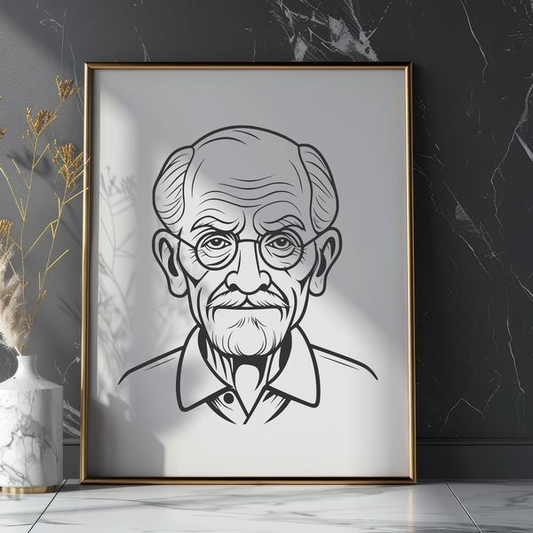 A male figure rendered in a 2D vector format.